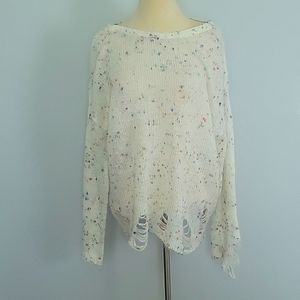 Wildfox distressed sweater medium